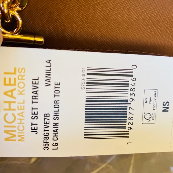 NWT Michael Kors jet set handbag&wallet vanilla - Picture 6 of 16